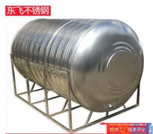 厂家生产定制泳池不锈钢水箱圆形拼装304生活消防水箱 泳池卧式水箱