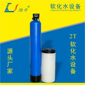陆升2t/h洗涤用水软化除水垢钙镁降硬度 钠离子交换器 软化水处理