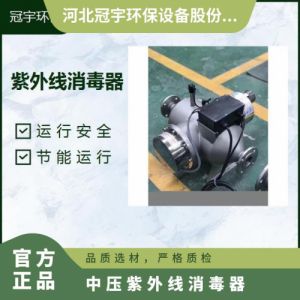 冠宇中压紫外线消毒器分体式设计莱邵思灯管景观水处理