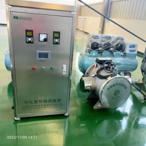 污废水有机物降解水体净化系统12kW过流式中压紫外线水处理设备