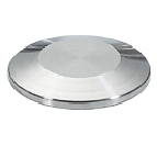 龙泽304/316L不锈钢快装盲板卫生级堵片闷板卡箍快拆盲板标准加厚